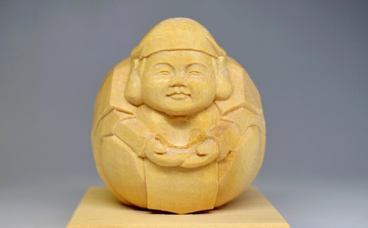 神鹿円福 （ しんろくえんぷく ） 大黒天 1個 インテリア 彫刻 手彫り 一点物 縁起物 仏像彫刻 仏像 鹿の角 御守り お守り おまもり