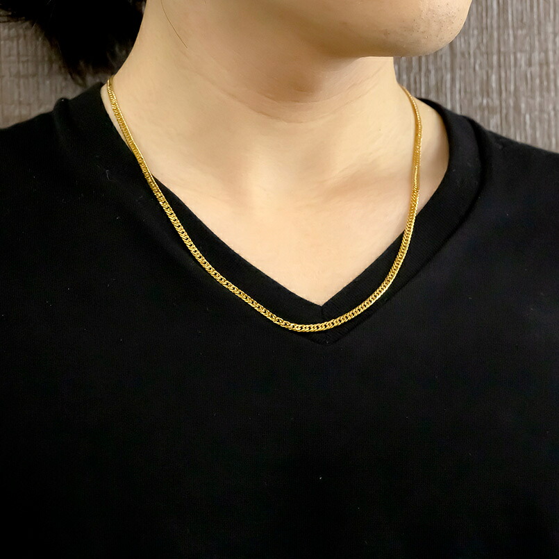 24金 純金 ネックレス 喜平 チェーン 50cm 15g 造幣局検定刻印付 ダブル喜平 6面カット チェーンのみ ゴールド ジュエリー 210728mro102k24n50m SWAA011