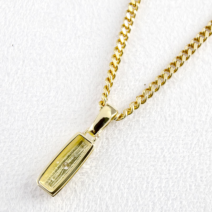 18金 ペンダントトップ ダイヤ k18 ネックレス ダイヤモンド 18k ゴールド イエローゴールドK18 後光留め バーネックレス シンプル 管理番号221102101dymba SWAA076