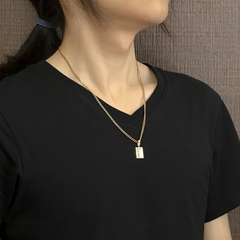 18金 プラチナ ペンダントトップ ダイヤ プレート ネックレス 18k イエローゴールドK18 pt900 240627201 SWAA193