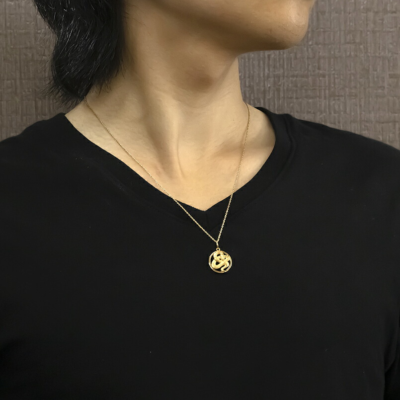 蛇 ペンダントトップ k10 スネーク ネックレス ダイヤ 10金 0.01ct ペンダント サークル イエローゴールドK10 干支 巳年 ジュエリー 241017sh203dyi SWAA230