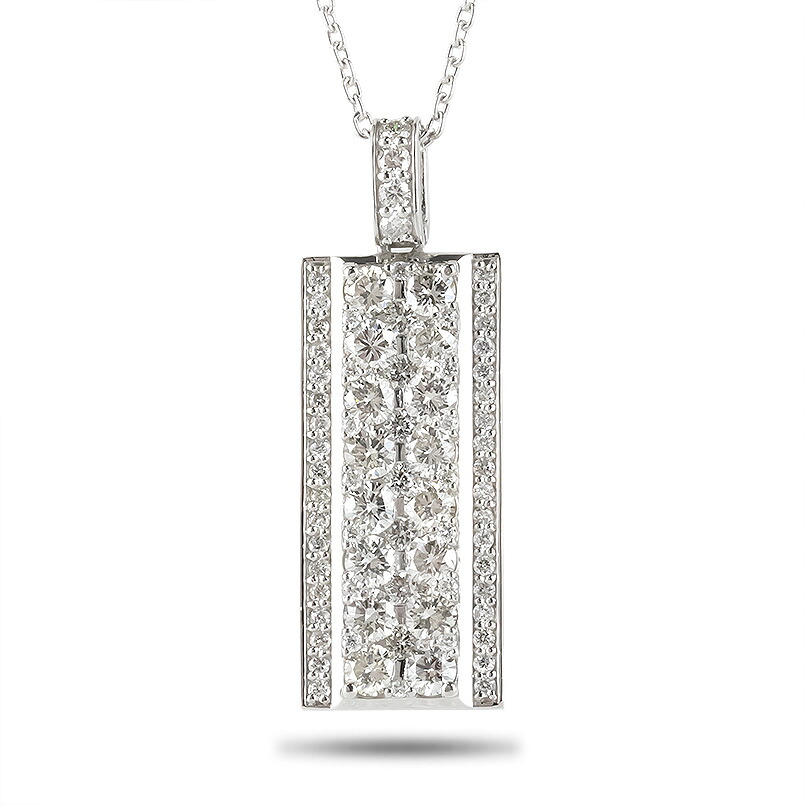 プラチナ ネックレス ダイヤモンド 1.5ct ペンダントトップ 大ぶり プレート ダイヤ ペンダント pt900 ジュエリー シンプル 天然石 宝石 人気 250115hy200 SWAA244