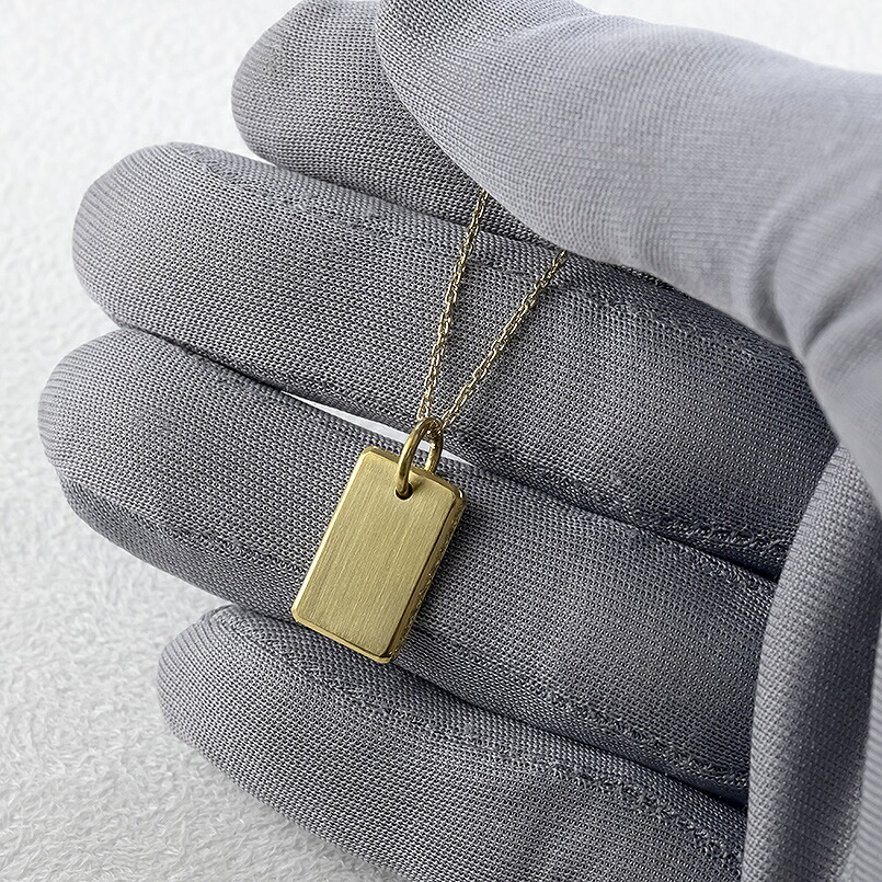 純金 24金 ネックレス インゴット型 0.10ct プレート 鍛造 ペンダントトップ 大きめ K24 造幣局検定刻印 ダイヤ 金 シンプル ジュエリー 250321200ddk24 SWAA253