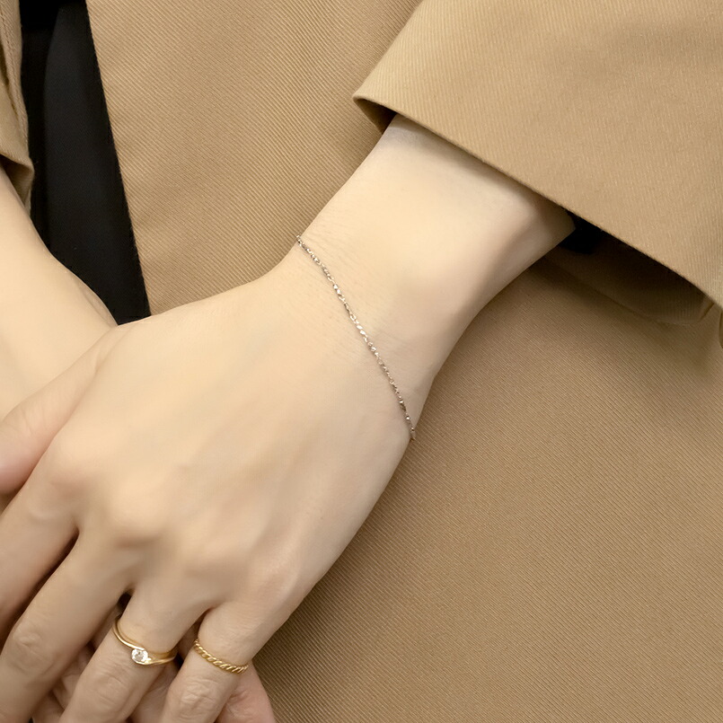 プラチナ ネックレス チェーン 4点セット ラリエット ブレスレット ロングピアス pt850 ジュエリー 普段 使い カジュアル シンプル おしゃれ 人気 250402nm202pn SWAA261