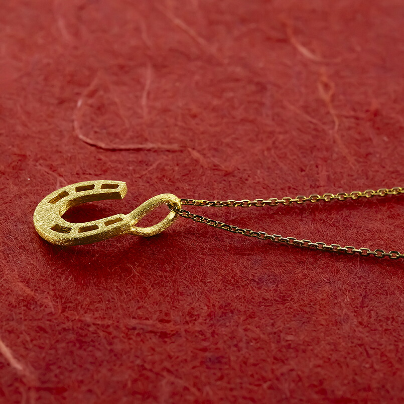 馬蹄 純金 24金 ペンダントトップ 造幣局検定刻印付 ネックレス k24 ゴールド 24k 131205101 SWAA394