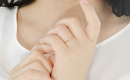 【0.10ct】K18YG ダイヤモンド一粒リング(5号~14.5号) CSR0106-18Y SWAV009