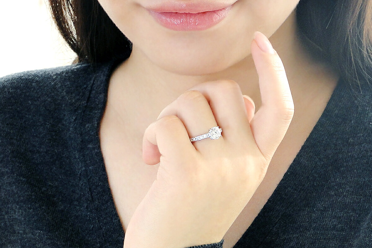 【中央宝石研究所鑑定書付】pt950 Hカラー ダイヤモンド リング【1.18ct 】 CSR0152GSI2 SWAV049