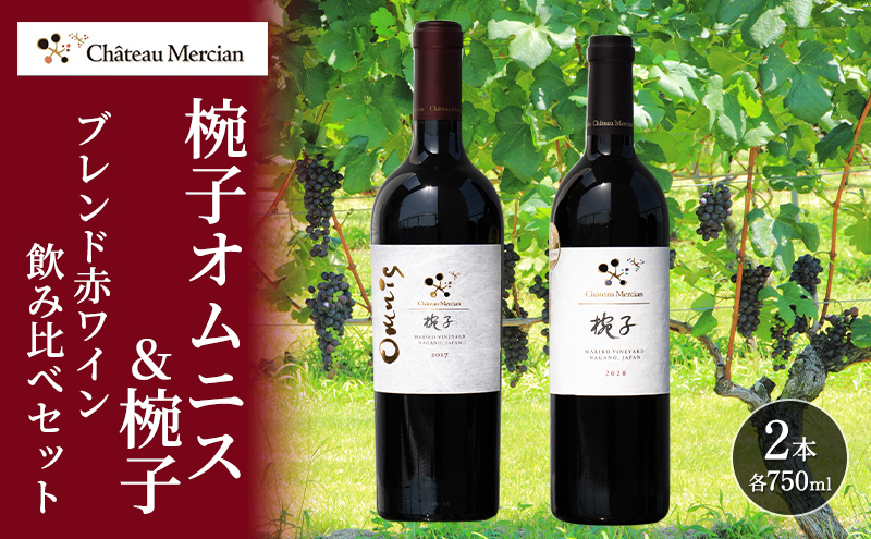 赤ワイン 飲み比べセット 750ml 2本セット 椀子オムニス 椀子 ギフト シャトーメルシャン椀子ワイナリー シャトーメルシャン ワイン お酒 酒 アルコール 家飲み 宅飲み お祝い 記念日 飲み比