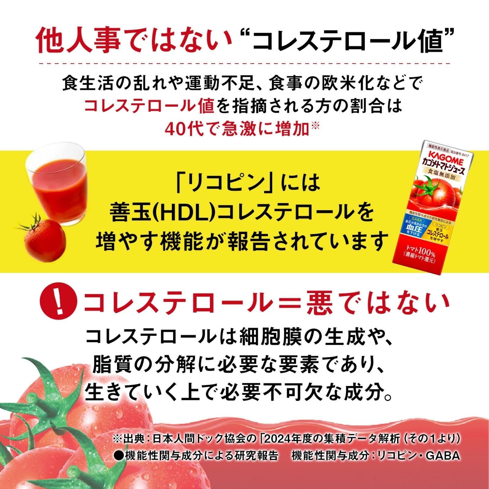 カゴメ トマトジュース 食塩無添加 200ml 24本 通常便1回 定期便 2ヶ月～12ヶ月 トマト100% 紙パック 無塩 保存料不使用 機能性表示食品 完熟トマト 野菜飲料 トマトジュース 野菜ジュース