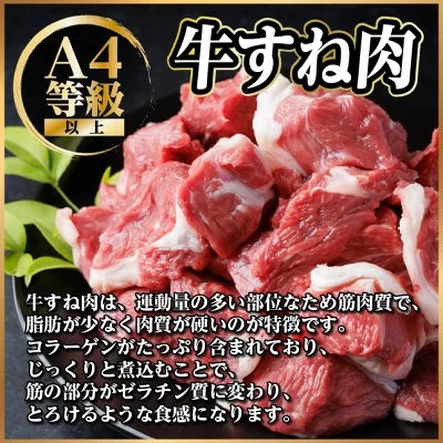 【訳あり】飛騨牛 牛すね肉 角切り 500g