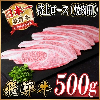 飛騨牛 特上ロース(焼肉用)500g