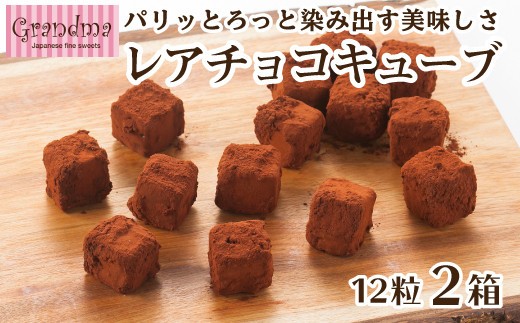 レアチョコキューブ 計24粒 12粒入×2箱 チョコレート チョコ スイーツ 洋菓子 ショコラ バレンタインデー ホワイトデー おみやげ 菓子 お菓子 おいしい おやつ 土産 お土産 手土産 イベント