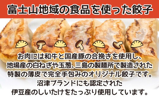 富士山餃子 伊豆半島ジオパークダブルしいたけ餃子 5個入り6パックセット 肉 野菜 冷凍 簡単 調理 惣菜