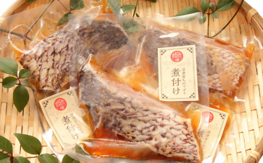 真鯛 煮付け 切り身 4切れ マダイ 鯛 国産 沼津産 湯煎 簡単調理 お手軽 個包装 冷凍 沼津 静岡