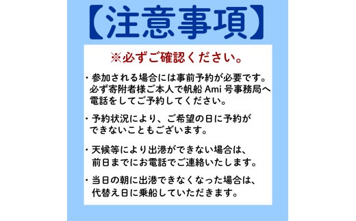 帆船 Ami 号 貸切 クルー 体験 (最大15名様) チケット 沼津 ヨット ツアー 駿河湾