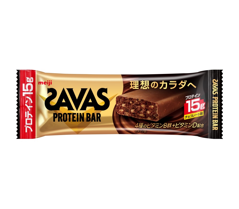 ザバス プロテインバー チョコレート 味 計60個 1箱 12個入り × 5個 チョコ 明治 筋トレ 食品 手軽 タンパク質 スポーツ お菓子 おかし おやつ