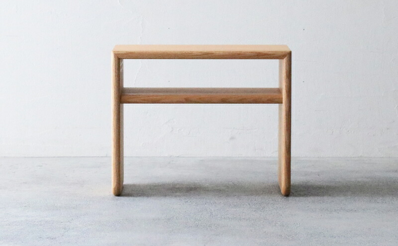 サイドテーブル tome maru オーク材 W41×D30×H50cm コの字 多目的 便利 テーブル 木 木材 秋山木工 家具 インテリア シンプル ナチュラル おしゃれ 国産 静岡県 藤枝市