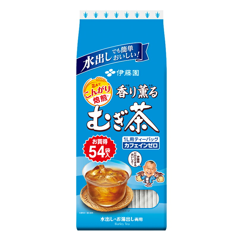 【伊藤園 ティーバッグ】香り薫るむぎ茶ティーバッグ54袋×10 お届け お茶 飲料 おちゃ 麦茶飲料 お茶飲料 飲み物 茶 アウトドア ティーバッグ ティーパック オススメ イチオシ 水筒 運動会 お