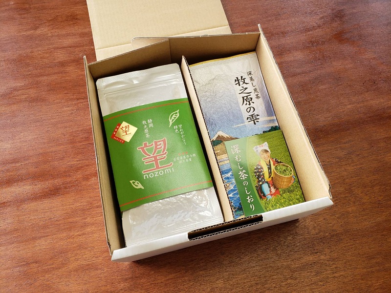 【5月より新茶切り替え】 牧之原産 深蒸し茶「牧之原の雫｣とかぶせ茶「望」  計10本 詰合せ セット お茶 茶 深蒸し 煎茶 深蒸し茶 新茶 しんちゃ 緑茶 日常 のし 熨斗 贈答
