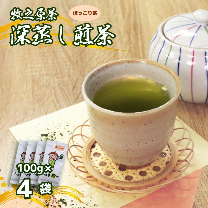 【2026年度産新茶】深蒸し煎茶 のみま煎か ほっこり茶 100 g × 4袋 深蒸し 茶 お茶 茶葉 水出し緑茶 水出し 静岡茶 日本茶 飲料 飲み物 ドリンク セット 煎茶 旬 日常 牧之原産 甘