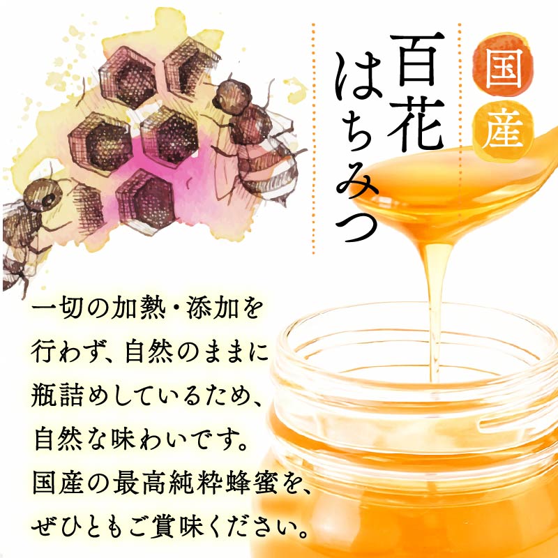 【国産】蜂蜜 はちみつ 百花蜜 日本ミツバチ 150g×2本 計300g 国産 大上養蜂 ニホンミツバチ 純粋  高糖度 保存食 母の日 父の日 敬老の日 簡単 食卓 安心 安全 非加熱 天然 100