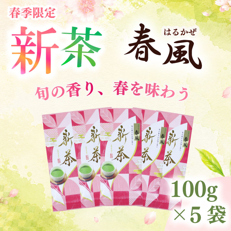 新茶 春風100g×5袋 高級 お 父の日 お茶
