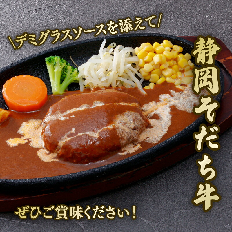 【日付指定可】国産 ハンバーグ 200g × 5個 1kg 和牛 静岡そだち牛 静岡県産 デミグラス ソース 冷凍 小分け 個別 包装 個包装 国産和牛 和牛 肉汁 たっぷり ビーフ ジューシー ハン