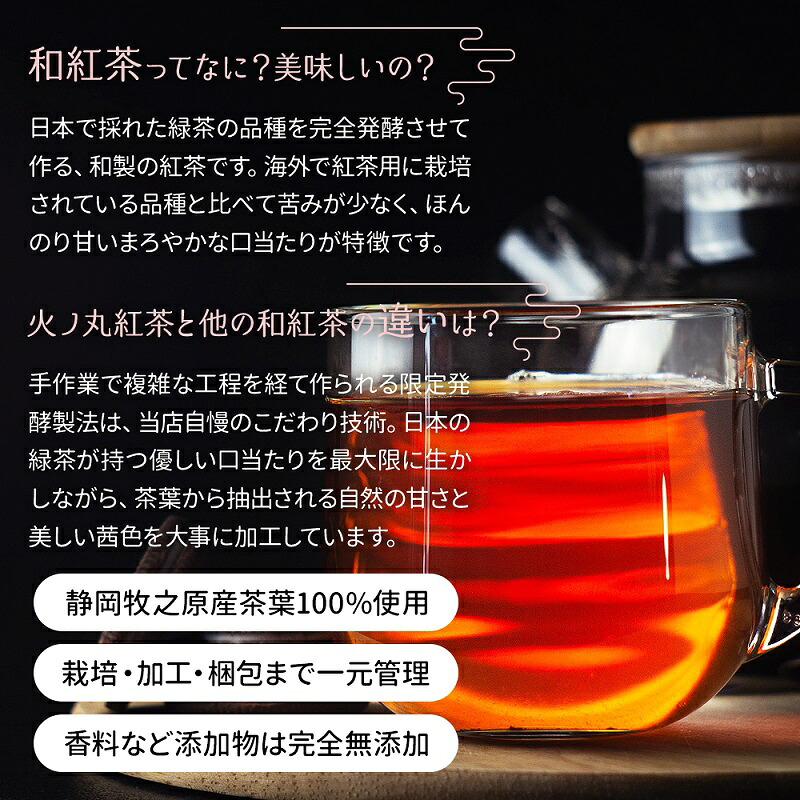 限定発酵 火ノ丸紅茶 ティーバッグ(3g×20p)3袋