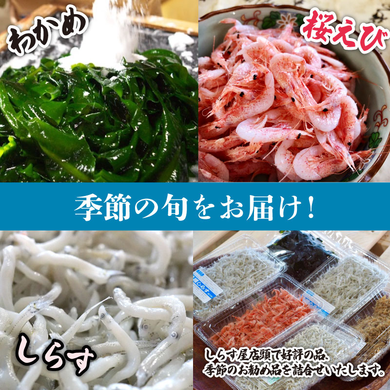 【選べる定期便】しらす 味が自慢の駿河湾産しらす屋のおすすめ しょうゆ しらす 干し 釜揚げ 料理 丼 チャーハン パスタ うどん ごはん おかず 新鮮 海 海鮮 静岡県 牧之原市 ヤマカ藤田商店