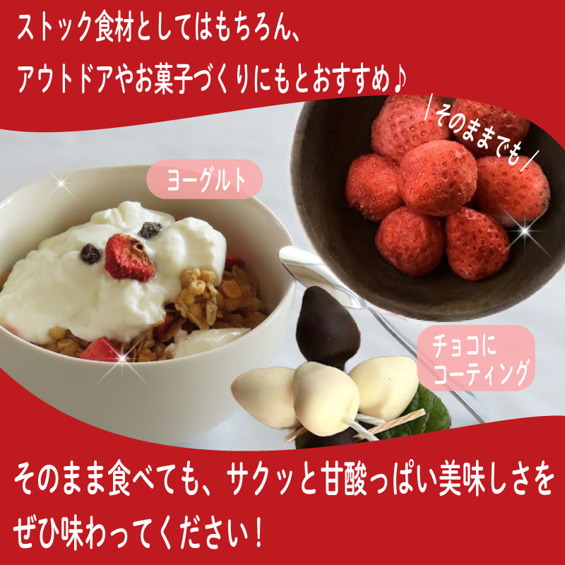 おかげさまです杉山農園のフリーズドライイチゴ 20g 朝摘み 【 ドライ いちご 】 ドライフルーツ 果物 いちご イチゴ 苺 フルーツ くだもの フリーズ デザート 完熟 果肉 くだもの  ストロベ