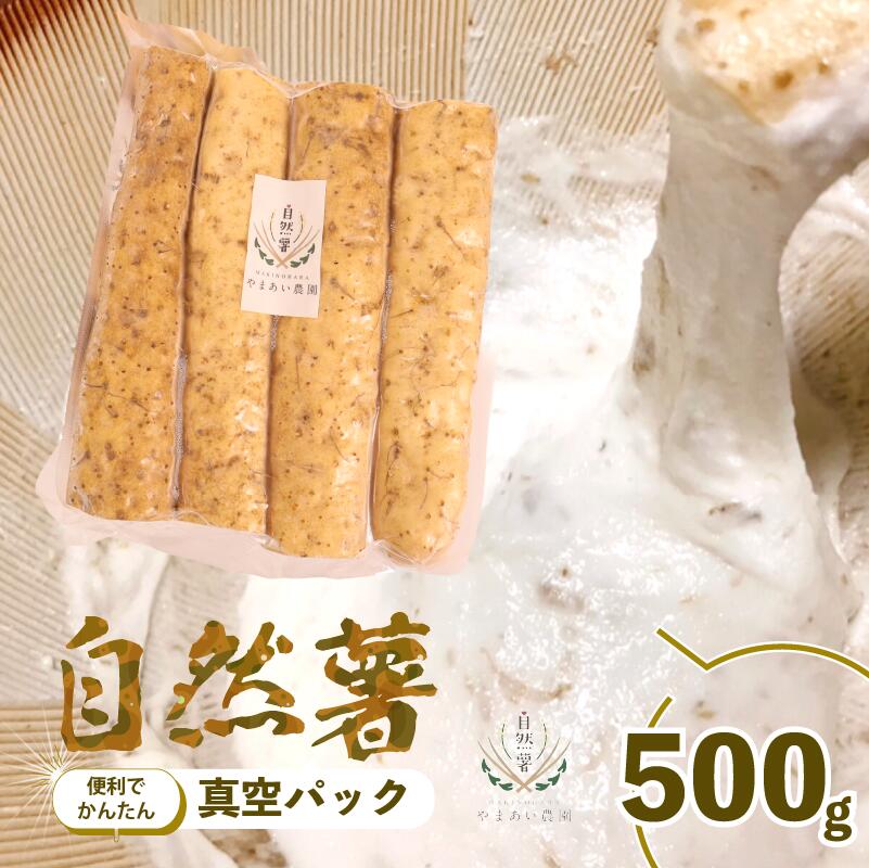 【 2026年度予約受付 】500g 自然薯 真空パック 使い切り パック 便利 じねんじょ 山芋 ヤマイモ 山いも とろろ とろろ汁 とろろご飯 ご飯のお供 美味しい おいしい 自宅用 家庭用 やまあい農園