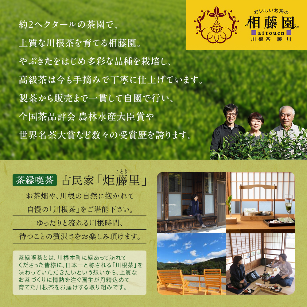 お茶 茶葉 静岡 煎茶 /相藤園オリジナル　高級川根茶　こだわりセット