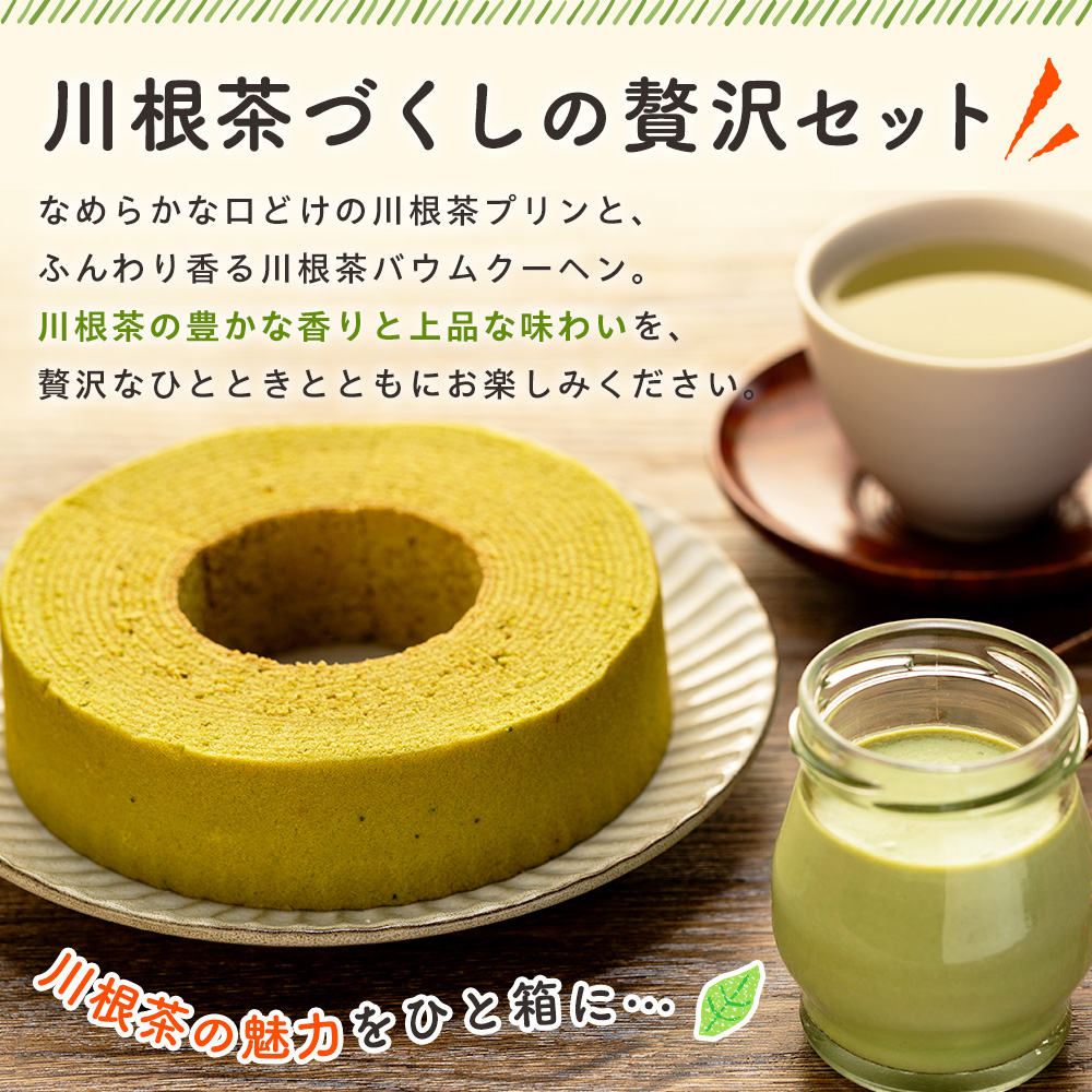せせらぎの郷　川根プリン 川根バウム詰め合わせセット