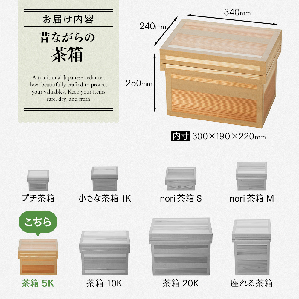 昔ながらの茶箱 5K