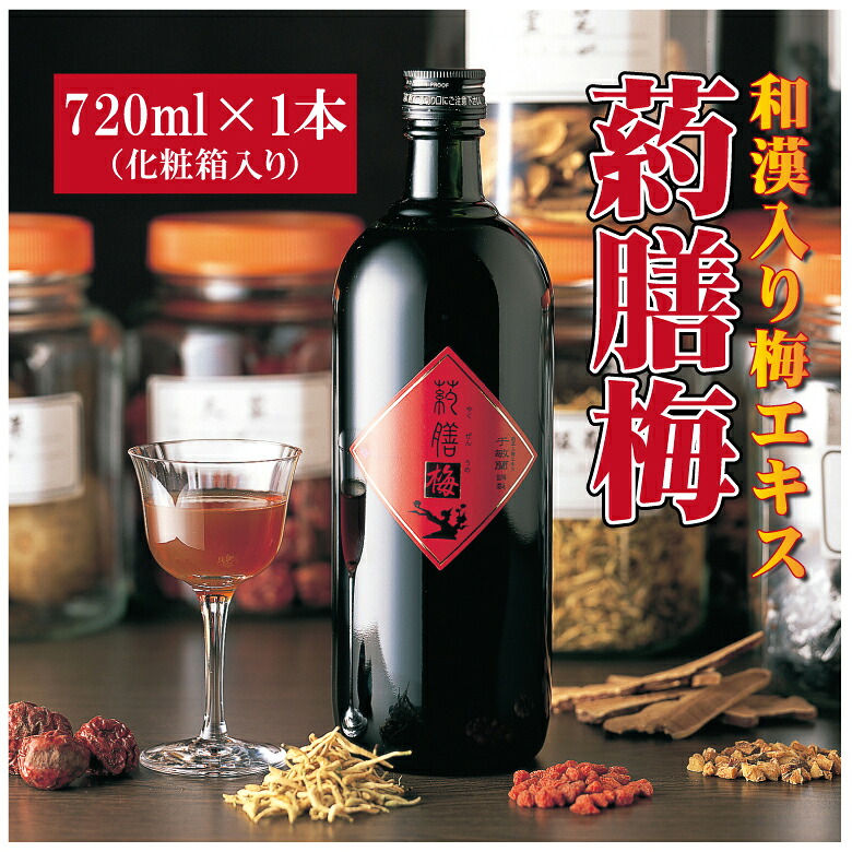 和漢入り梅エキス 葯膳梅 国産梅 健康飲料  無添加 15年以上 永年熟成 H001-063