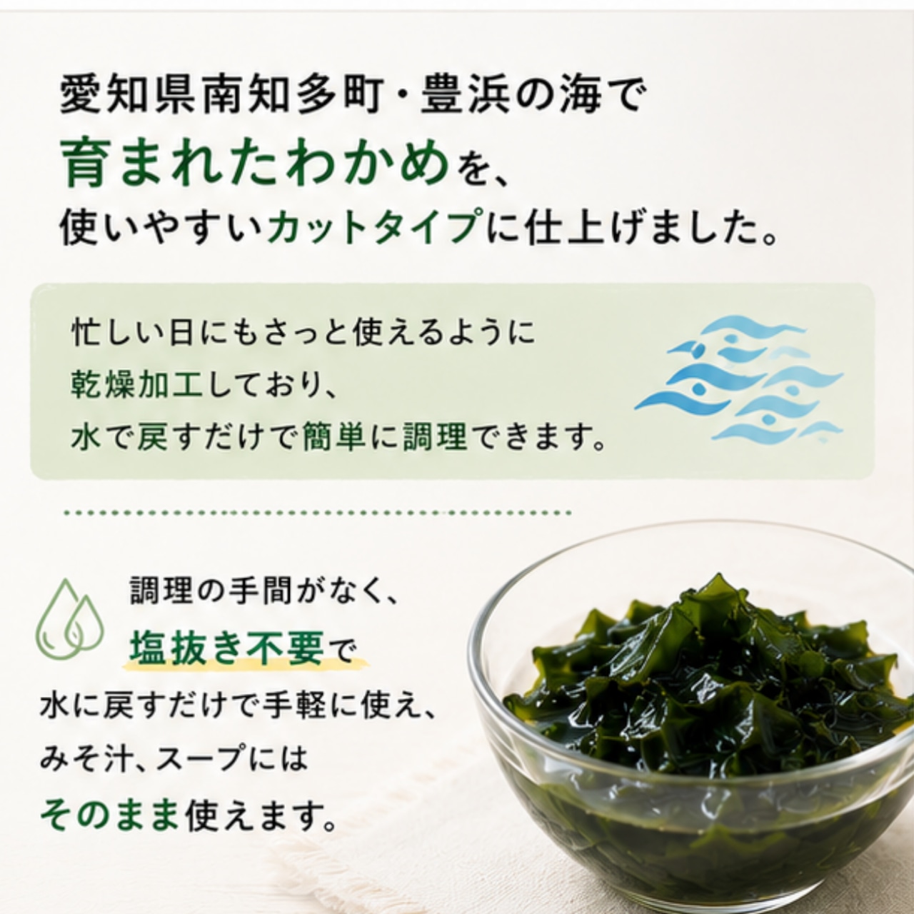選べる 訳あり カットわかめ 45g 150g チャック袋入 お味噌汁 和物 ごはん 丼 サラダ 海藻 料理 愛知県 南知多町 ワカメ わかめ 海藻類 おすすめ おいしいワカメ お米 に合う