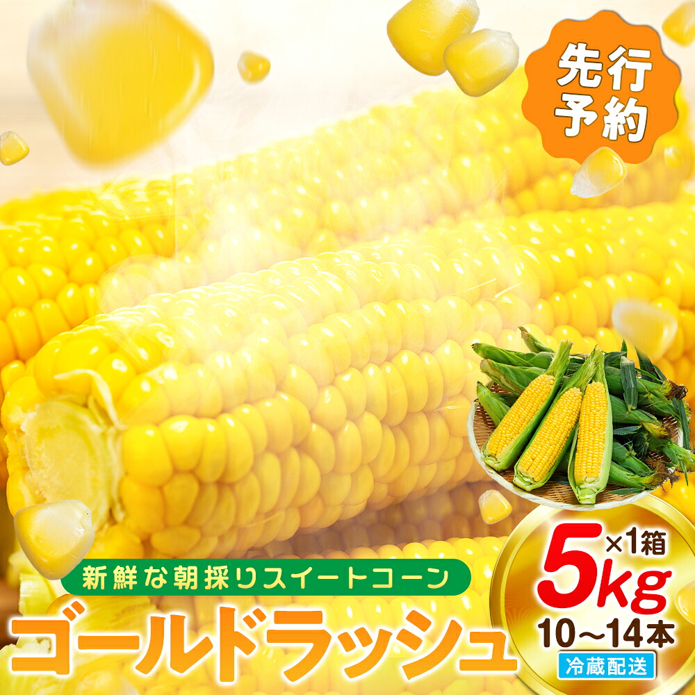 【2027年先行予約 6月下旬から出荷】 スイートコーン 約5kg 10~14本 冷蔵 国産 とうもろこし 先行予約 ミーナコーン 数量限定 コーン 野菜 新鮮 焼き 蒸し コーン 産地 直送 甘い
