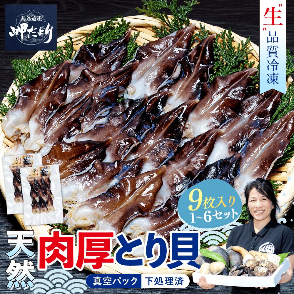 【選べるサイズ・セット数】 天然 肉厚とり貝 お刺身 9枚入り 魚介 海鮮 さしみ 貝 海産物 刺し身 刺身人気 おすすめ 愛知県 南知多町 岬だより 貝