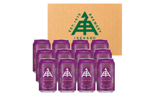 【 ISEKADO 】 クラフトビール 12缶 セット West Coast Pilsner 伊勢角屋麦酒 ビール 二軒茶屋餅角屋 三重 伊勢 (1724)
