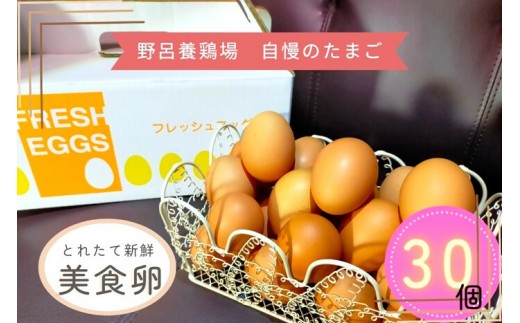 1520 こだわり 自慢のたまご 美食卵 30個 伊勢産 野呂養鶏場 ふるさと納税 玉子 国産 新鮮 濃厚 たまご 卵 生卵 とれたて 卵かけごはん TKG お取り寄せ グルメ 伊勢志摩 三重県 伊勢