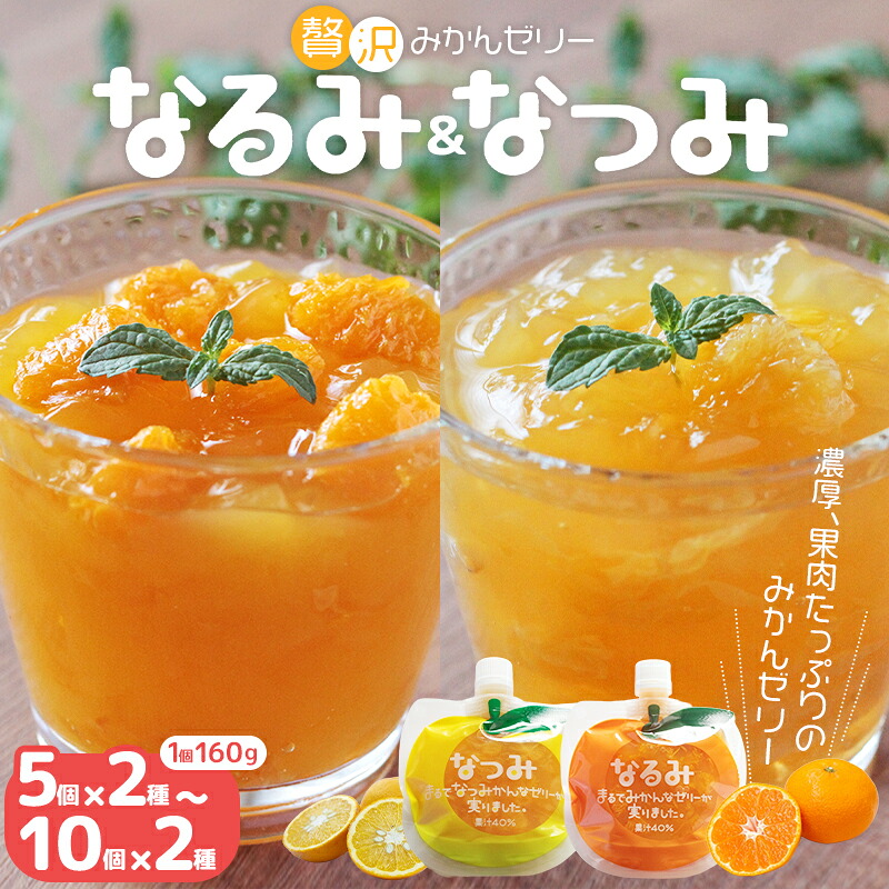果肉入り 贅沢ゼリー 2種詰め合わせ 個数 5個×2種
