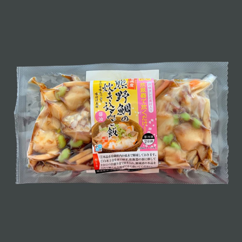 熊野鯛 炊き込みご飯の素 210ｇ×3P (2号用/1P)【mzsi0012】