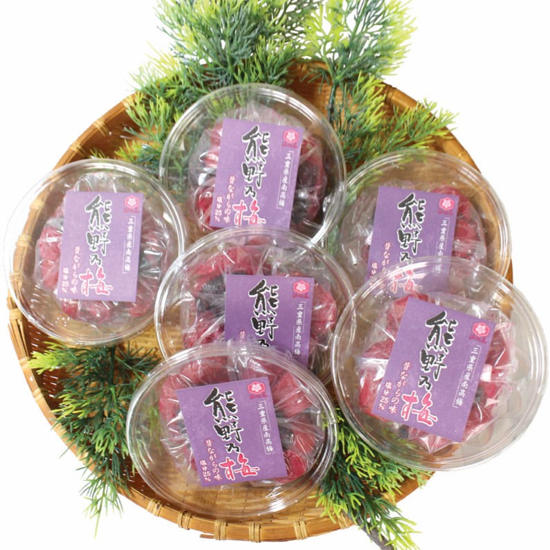 梅干し 熊野乃梅 昔ながらの梅 小分け 6パックセット 150g×6