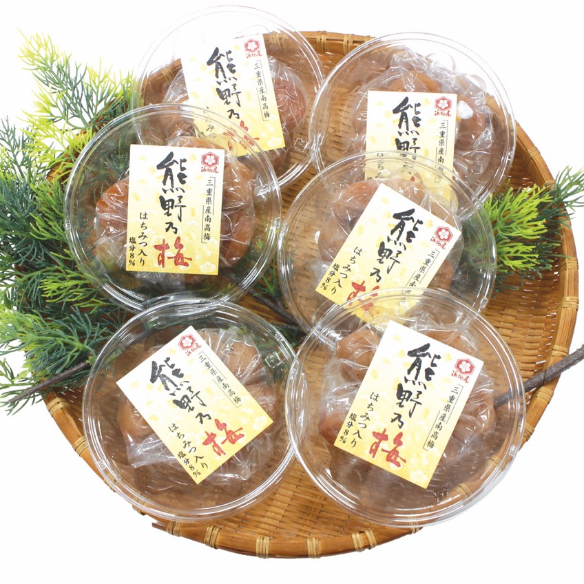 梅干し 熊野乃梅 はちみつ味 小分け 6パックセット 130g×6