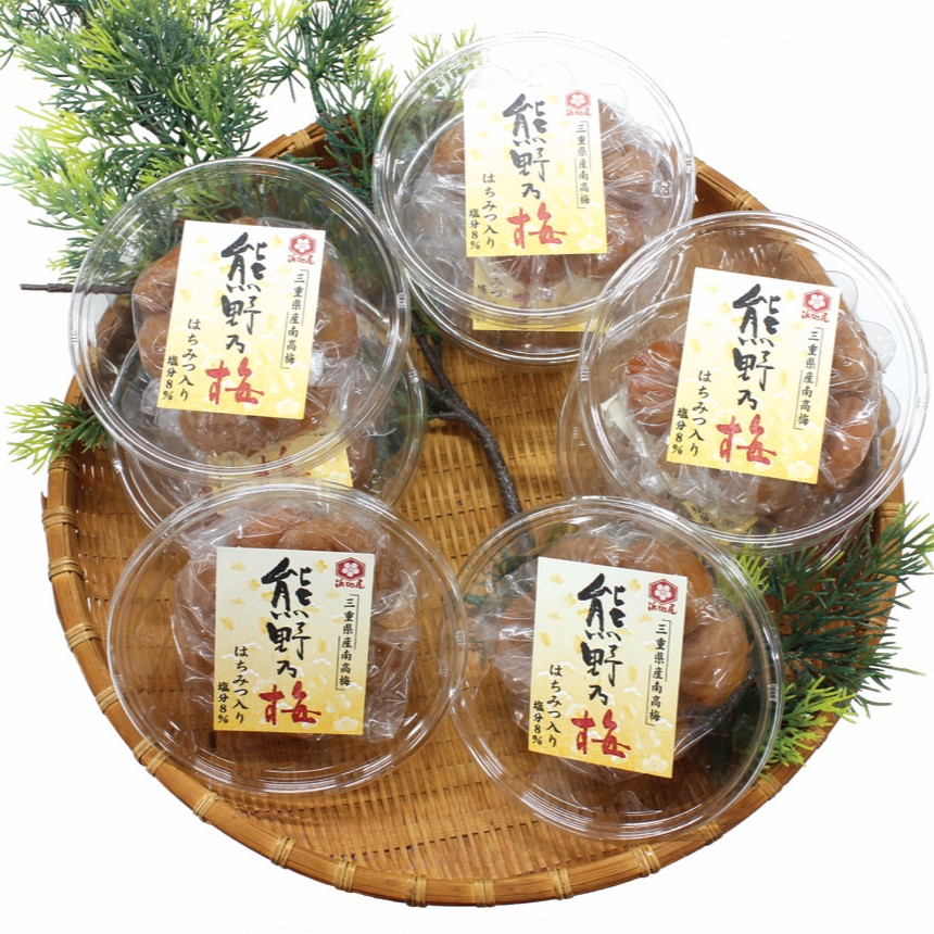 梅干し 熊野乃梅 はちみつ味 小分け 8パックセット 130g×8