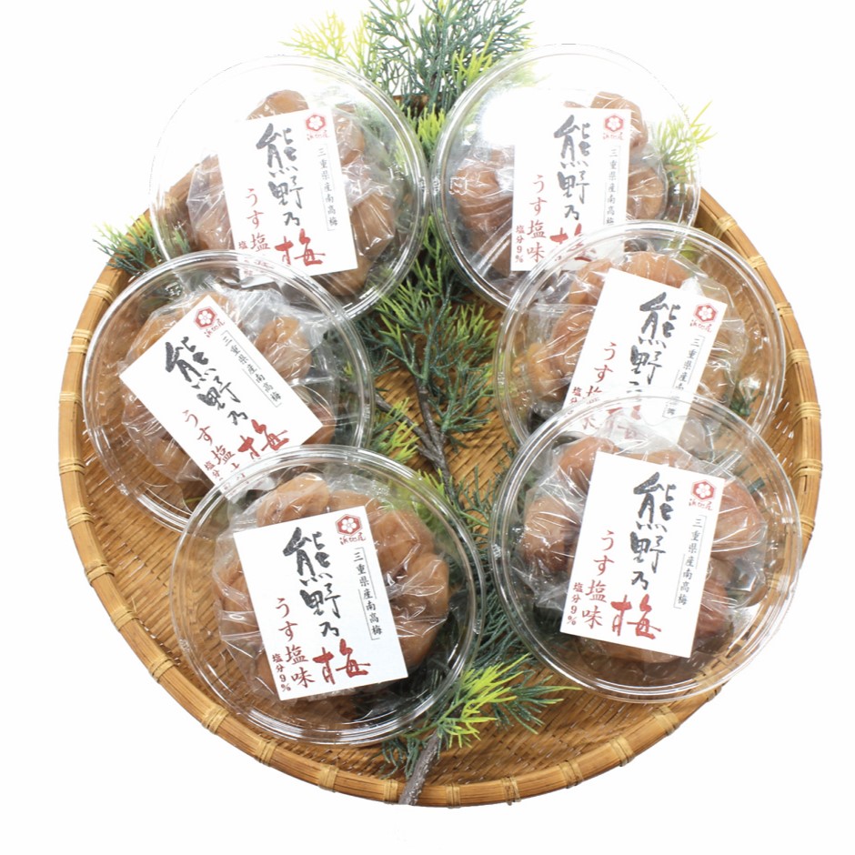 梅干し 熊野乃梅 うす塩 小分け 6パックセット 150g×6