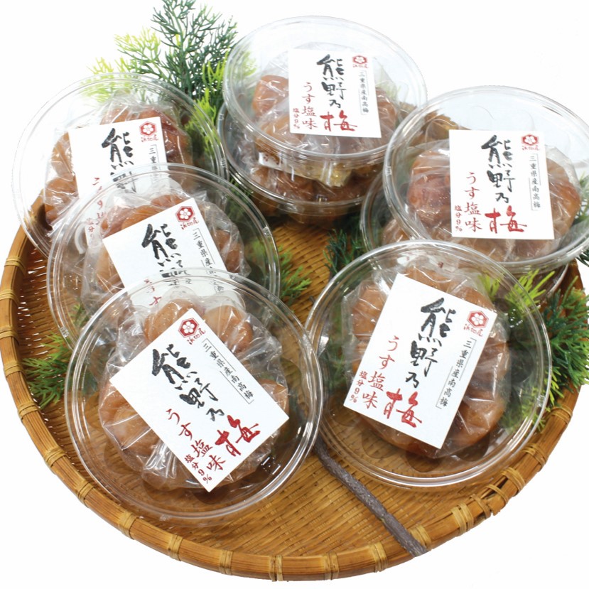 梅干し 熊野乃梅 うす塩 小分け 8パックセット 150g×8