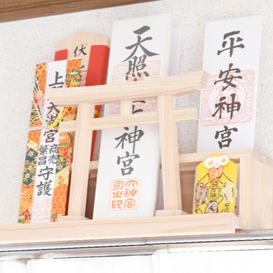 カーテンレール神棚 鳥居 置くだけ かんたん