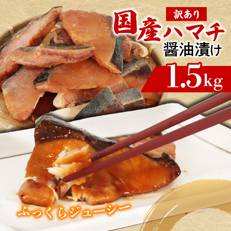 訳あり ぶりの若魚 はまち 切り身 1.5kg 加熱用 ブリの若魚 切り身 魚 魚介 国産 おかず お弁当 手軽 料理 ご飯 惣菜 照り焼き 便利 たっぷり ハマチ 魚 魚介 三重県 南伊勢町