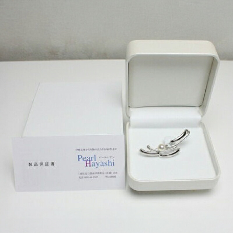 真珠 ブローチ 7.5mm SV シルバー アコヤ真珠 アクセサリー ファッション ジュエリー akoya パール フォーマル カジュアル プレゼント ギフト 贈り物 贈答品 お祝い 誕生日 記念日